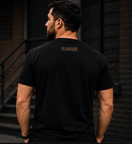 Camiseta Seja Forte e Corajoso — costas